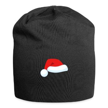 Chapeau de père Noël, Noël - Bonnet en jersey - noir - Devant