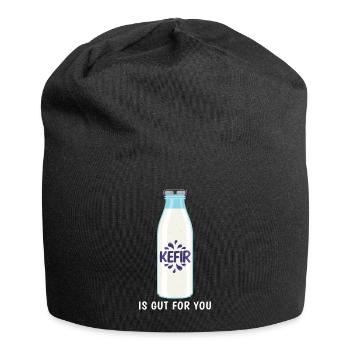 Gut For You Fermentation Kefir design - Jersey Beanie - black - Front