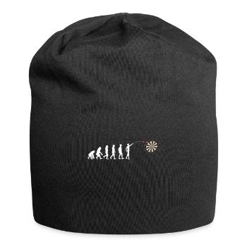 Dart Evolution Design für einen Dartspieler - Jersey-Beanie - Schwarz - Vorne
