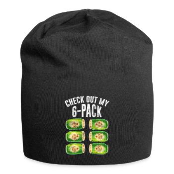 Check out my six pack beer design for a beer - Jersey Beanie - black - Front