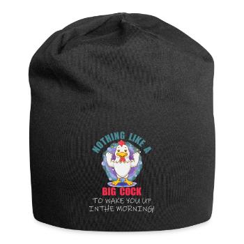 Nothing like a big cock to wake you up in the morn - Jersey Beanie - black - Front