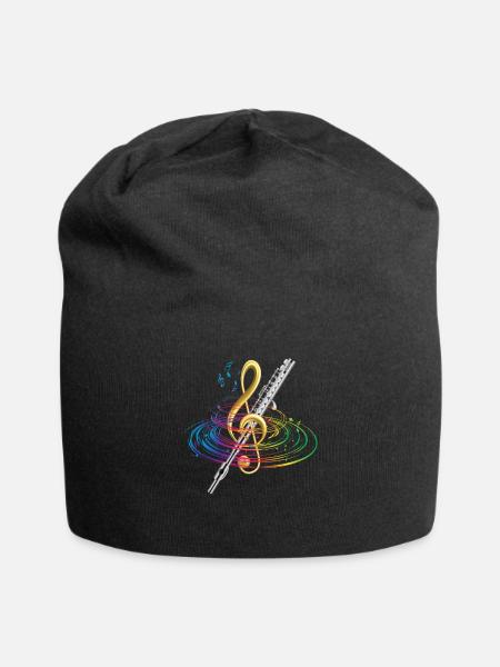 Musique classique de flûte - Bonnet en jersey - noir