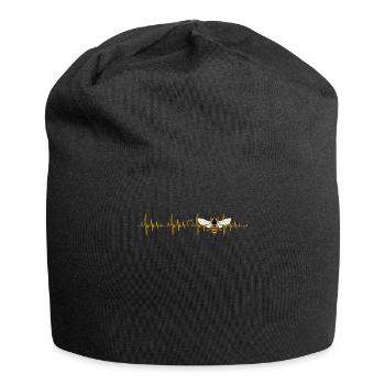 Beekeeping Heartbeat Bee Beekeeper Beekeeper Beekeeper - Jersey Beanie - black - Front