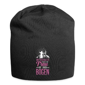 Bogenschießen Bogen bogenschützen bogenschütze - Jersey-Beanie - Schwarz - Vorne