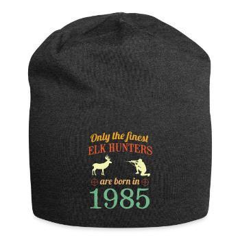 1985 Chemise de chasse aux élans d'anniversaire - 35e anniversaire Sh - Bonnet en jersey - charbon - Devant