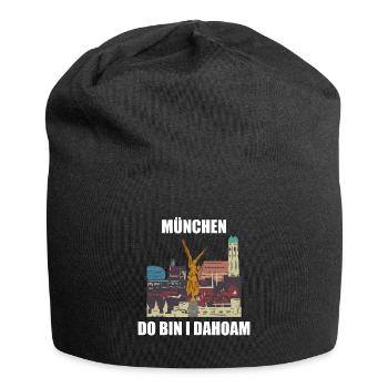 München - Jersey-Beanie - Schwarz - Vorne