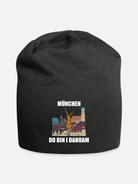 München - Jersey-Beanie - Schwarz