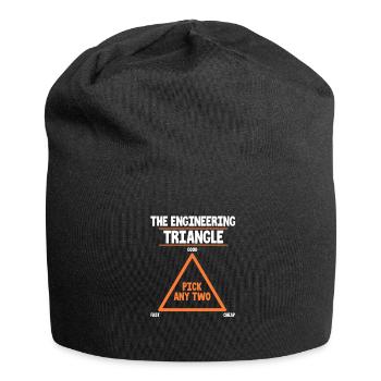 Ingenieur - Jersey-Beanie - Schwarz - Vorne