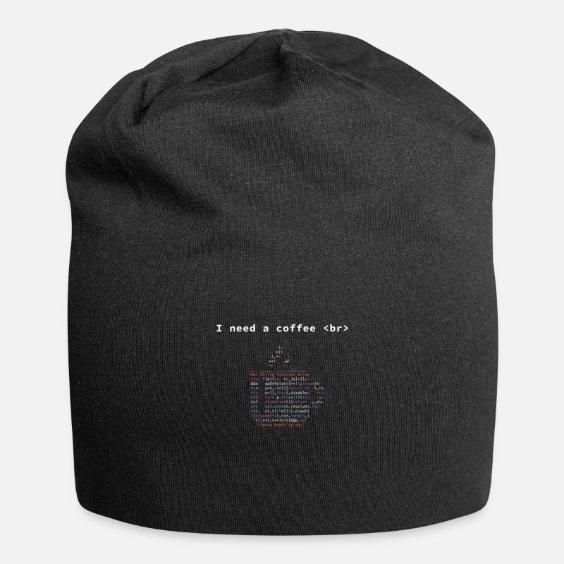 Informatiker Kaffee Programmier Informatik - Jersey-Beanie - Schwarz