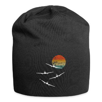 Modèle modèle cadeau vol modèle pilote vol modèle - Bonnet en jersey - noir - Devant