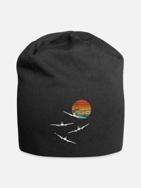 Modellbau Geschenk Modellflug Pilot Modellfliegen - Jersey-Beanie - Schwarz