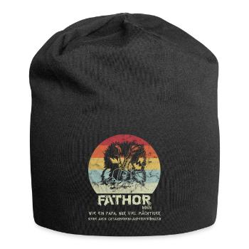 FATHOR Geschenkidee Vatertag - Jersey-Beanie - Schwarz - Vorne