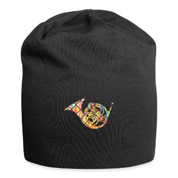 Geometrisches Hemd des Waldhorns - Jersey-Beanie - Schwarz - Vorne