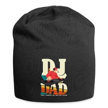 DJ Dad Produzent Beatmaker Papa Vatertag - Jersey-Beanie - Schwarz - Vorne