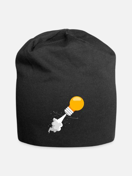 Startup Projekt - Jersey-Beanie - Schwarz