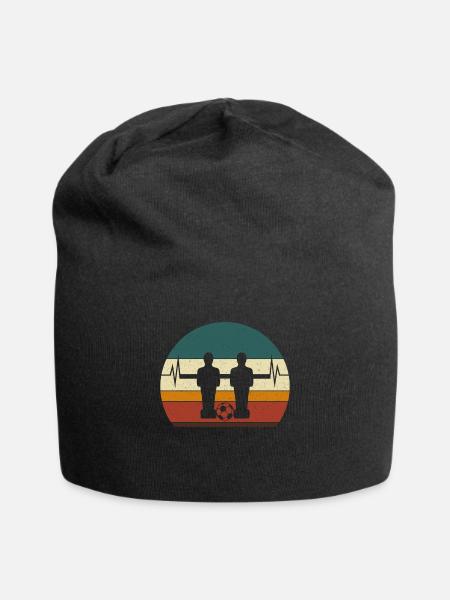 Vintage Tischkicker Tischfußball Tischfußball - Jersey-Beanie - Schwarz
