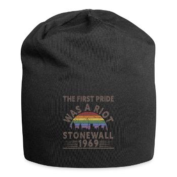 Gay Pride Stonewall Riot 1969 - Jersey-Beanie - Schwarz - Vorne