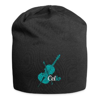 Cello orchestra cellist - Jersey Beanie - black - Front
