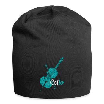 Violon violoncelle - Bonnet en jersey - noir - Devant