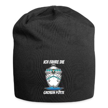 Harald Krull - Ich fahre die großen Pötte - Jersey-Beanie - Schwarz - Vorne