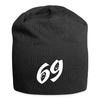 Sex Sex Geschenke Versaute Sprüche 69er Stellung - Jersey-Beanie - Schwarz - Vorne