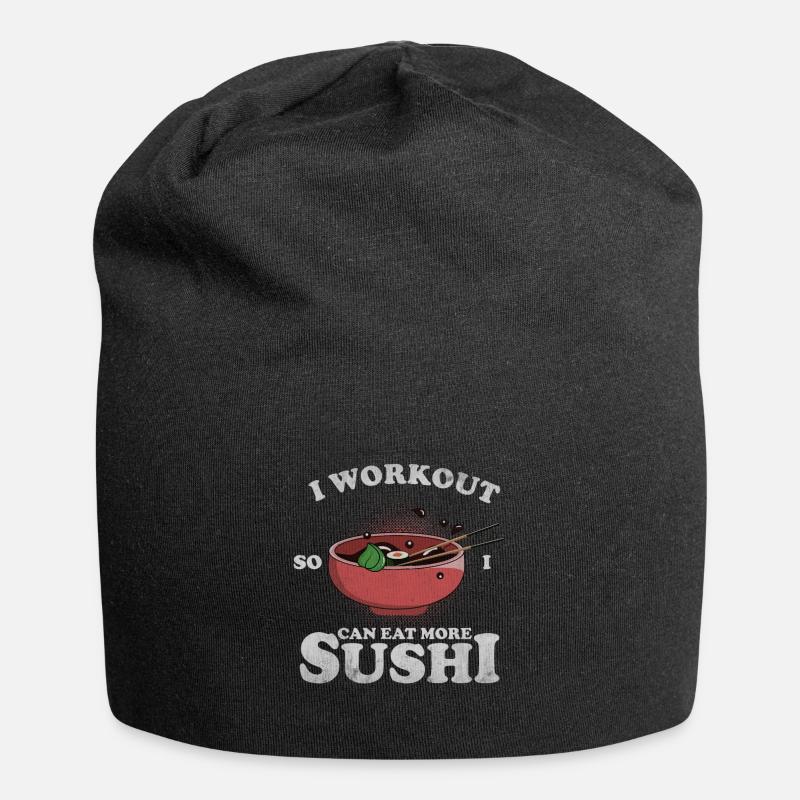 Sushi - Jersey-Beanie - Schwarz