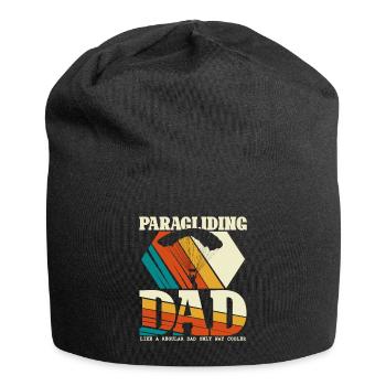 Paragliding Dad - paraglider pilot - Jersey Beanie - black - Front