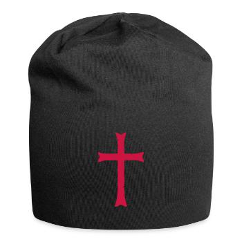 Templar knight cross - Jersey Beanie - black - Front