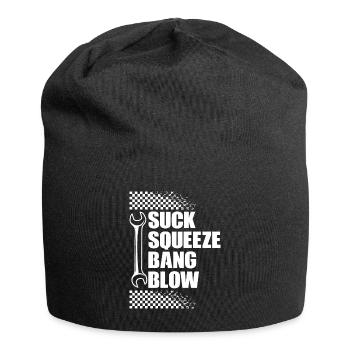 Suck Squeeze Bang Blow - Jersey Beanie - black - Front