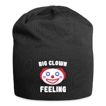 Big Clown Feeling für Karneval Halloween Zirkus - Jersey-Beanie - Schwarz - Vorne