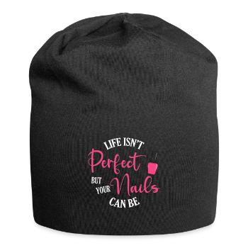 Nail Polish Pedicurist Manicurist for nail artists - Jersey Beanie - black - Front