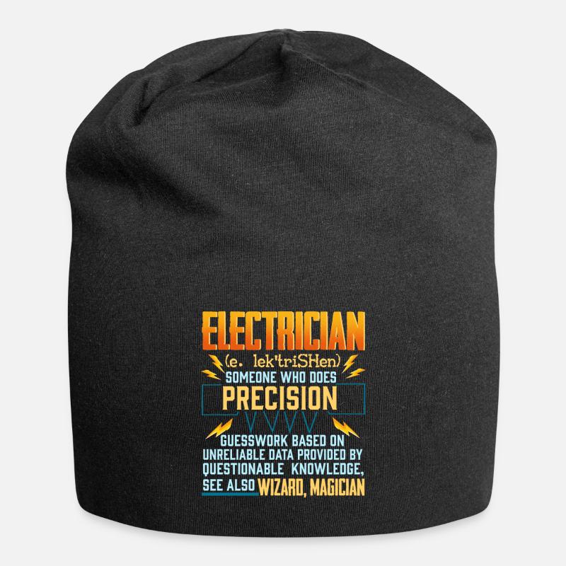 Electronics engineering Electrical engineer Lineman - Jersey Beanie - black