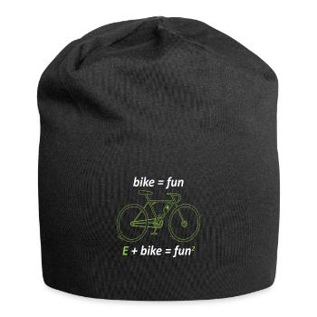 Vélo = Fun E + Bike = Fun² Vélo électrique - Bonnet en jersey - noir - Devant