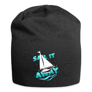 Segeln - Jersey-Beanie - Schwarz - Vorne