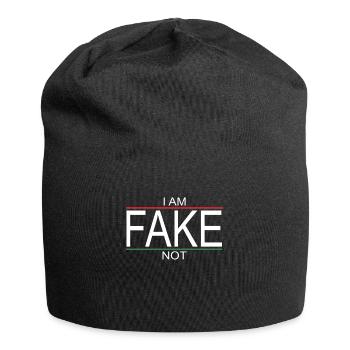 I am not a fake - I am me - Jersey Beanie - black - Front