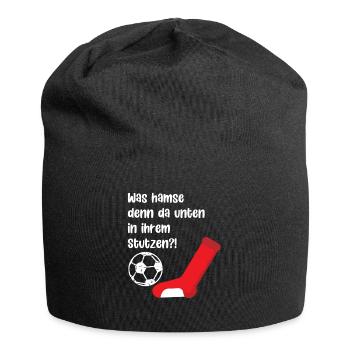 Fußballvereine wissen bescheid. - Jersey-Beanie - Schwarz - Vorne