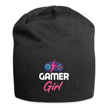 Gamer Girl Gamer Gamer Gamer Gamer - Bonnet en jersey - noir - Devant