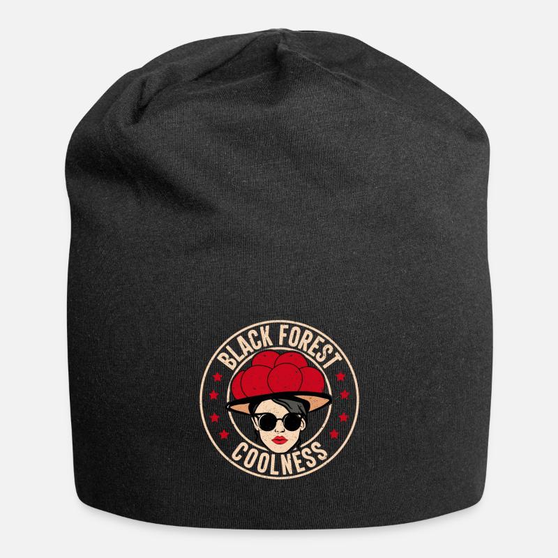Schwarzwald Bollenhut Coolness Geschenk - Jersey-Beanie - Schwarz