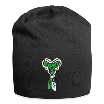 Irish Step Dancing Celtic Knot Heart - Jersey-Beanie - Schwarz - Vorne