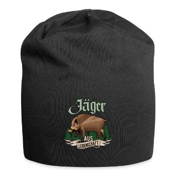 Jäger aus Leidenschaft Wildschwein Jagd Geschenk - Jersey-Beanie - Schwarz - Vorne