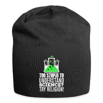 Athéisme disant science athée - Bonnet en jersey - noir - Devant