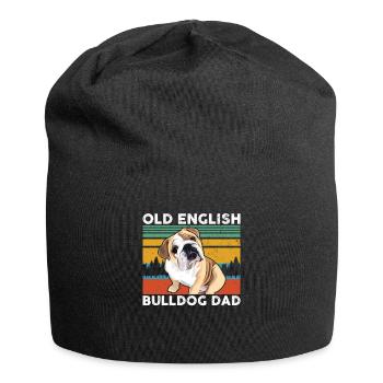 Old English Bulldog owner | gift - Jersey Beanie - black - Front
