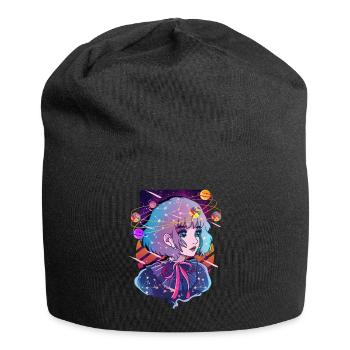 Anime Solar System Dizzy Planets - Jersey Beanie - black - Front