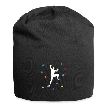 Bouldern Boulder hall mur cadeau - Bonnet en jersey - noir - Devant