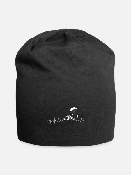 Paragliding Heartbeat - Jersey-Beanie - Schwarz