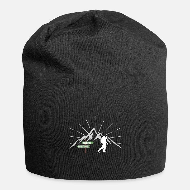 Fernwanderweg E5 Oberstdorf Meran Alpenüberquerung - Jersey-Beanie - Schwarz
