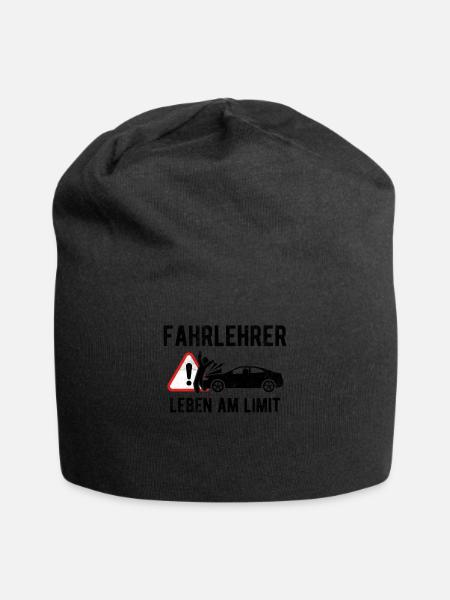 Fahrlehrer Fahrschullehrer Fahrschule Geschenk - Jersey-Beanie - Schwarz