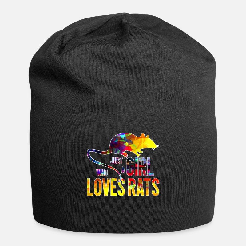Ratten - Jersey-Beanie - Schwarz