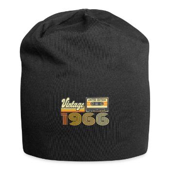 Vintage 1966 Kassette Mixtape - 54. Geburtstag - Jersey-Beanie - Schwarz - Vorne