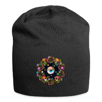 DNA-Zauberpilze - Jersey-Beanie - Schwarz - Vorne